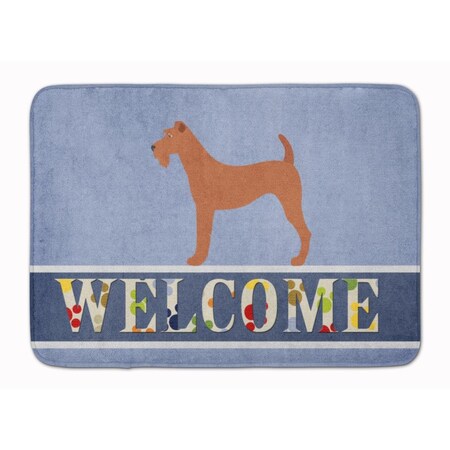 Carolines Treasures Irish Terrier Welcome Machine Washable Memory Foam Mat BB8276RUG
